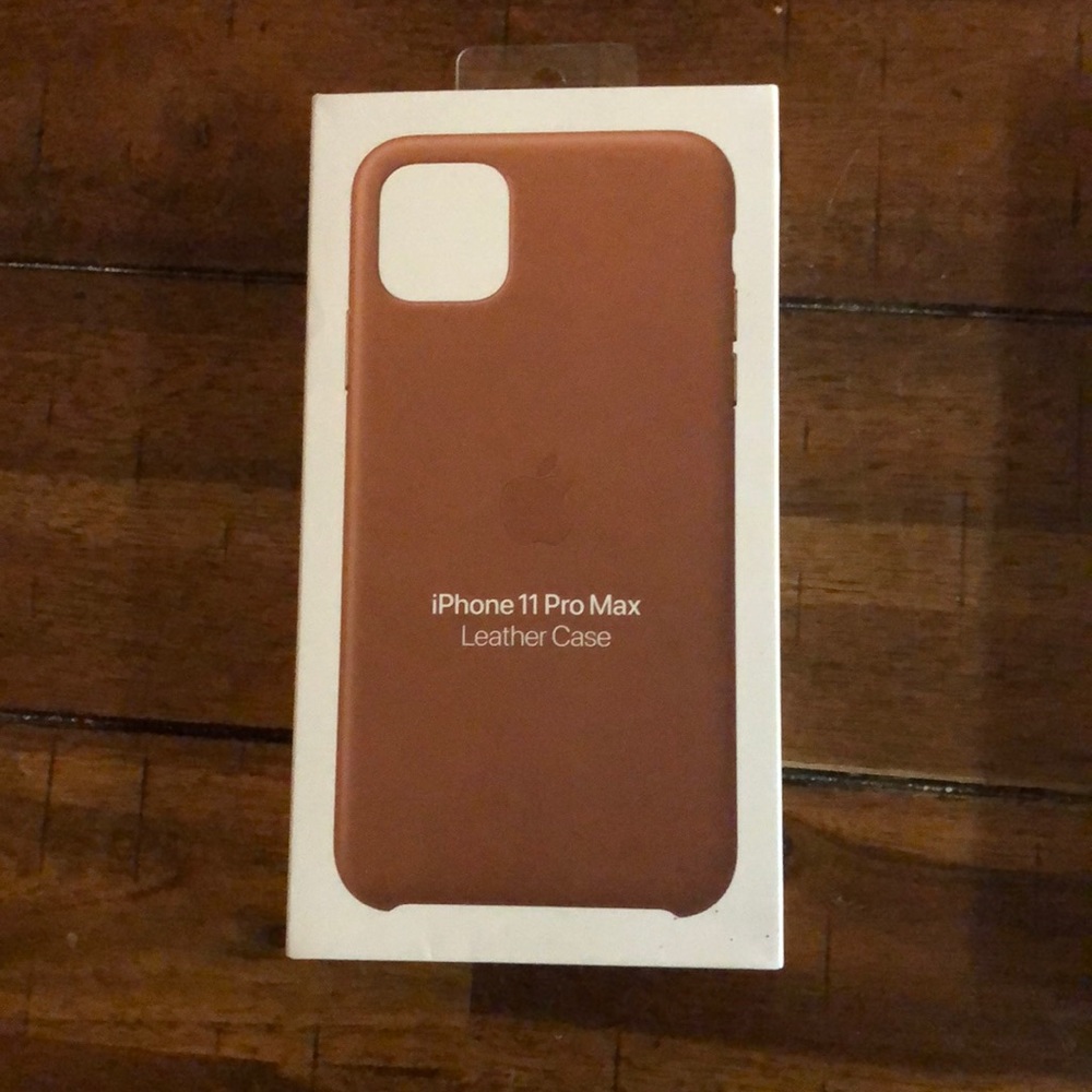 Iphone 11 Pro Max new leather case and glass